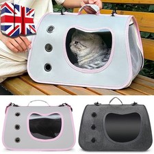 Large Cat Transporter Carrier Puppy Portable Pet Cage Box Travel Crate Vet Safe~