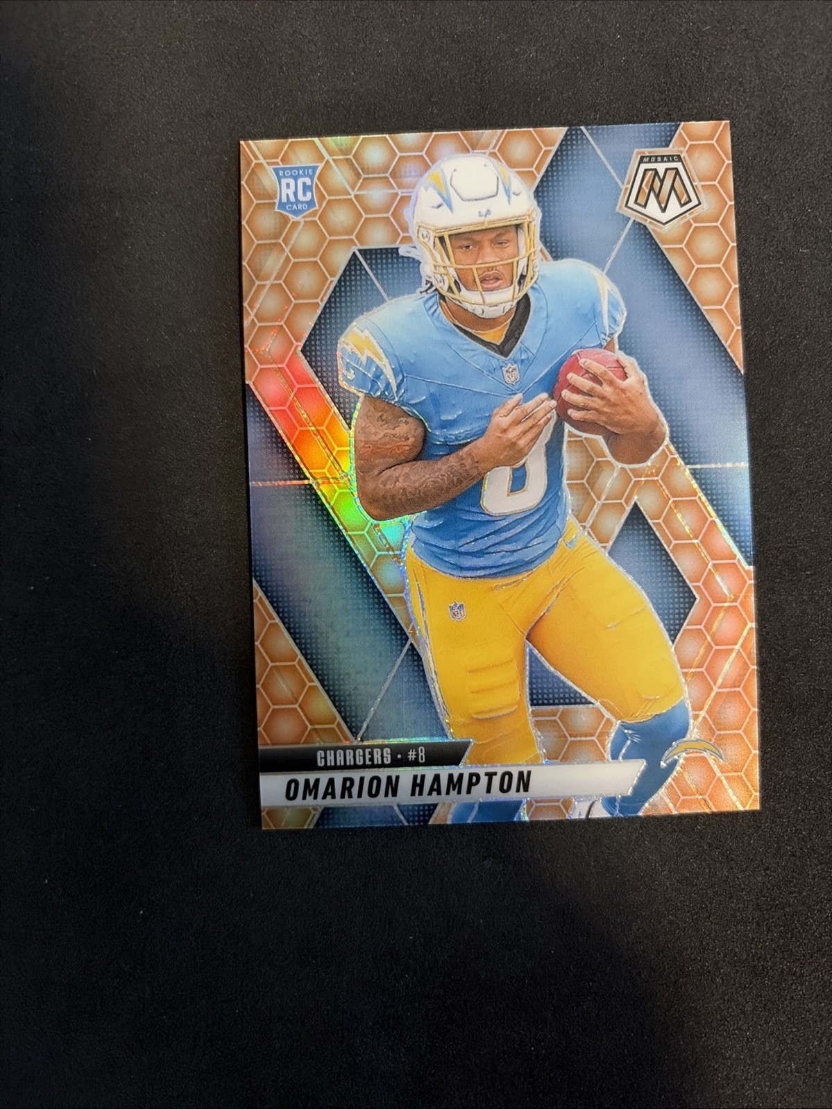 2025 Panini Mosaic Rookies Omarion Hampton #335 Honeycomb Case Hit SSP Rc