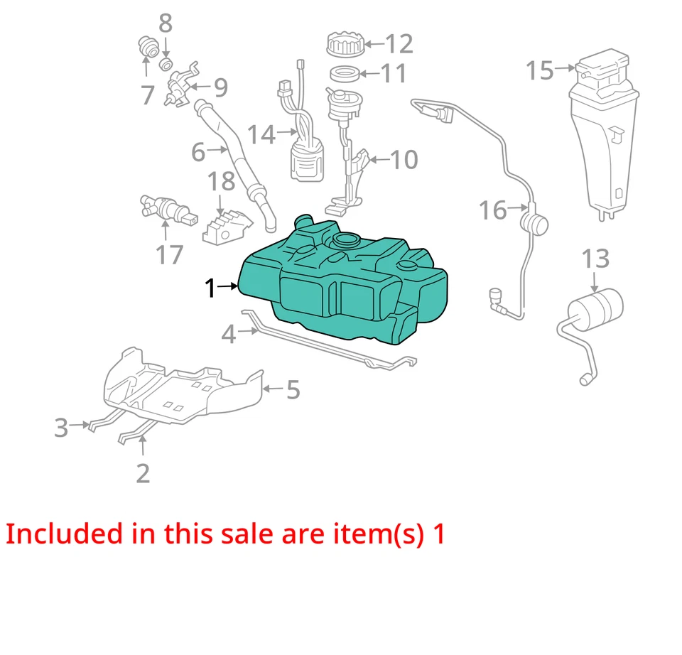 Tanque de combustible sin sistema de recuperación de vapor compatible con 05-06 PORSCHE BOXSTER 604267 Foto 3 de 4