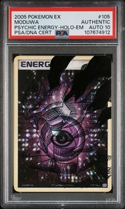 moduwa pokemon cards PSA AUTO 10 MODUWA CROBAT PSYCHIC ENERGY-HOLO