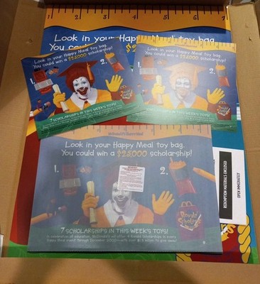 MCDONALDS 2000 RONALD SCHOLARS HAPPY MEAL DISPLAY - NEW IN BOX | eBay