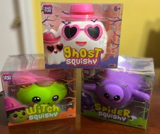 NEW RELEASE FULL 3-PIECE SET - Crazy Fun Ghost Spider Witch Squishies