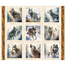 Running With The Pack By Quilting Treasures -Multi Block Panel  #31099-X