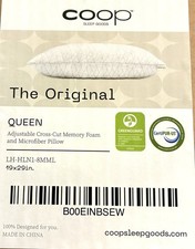 Coop Home Goods Original Adjustable Pillow, Queen Size Bed Pillows for Sleeping,
