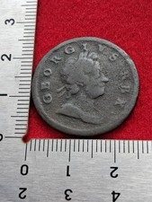 1718 George I -  Half Penny Coin – Copper (Z63)