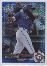2017 Bowman Chrome Prospects Blue Shimmer Refractor Ronald Guzman #BCP3 6u5