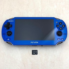 Excellent SONY Playstation PS Vita PCH-1000 Console Sapphire Blue w/16GB
