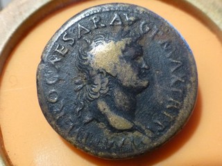 MONNAIE ROMAINE ANTIQUE SESTERCE DE NERON RARE & DE QUALITE ! 17 25gr !