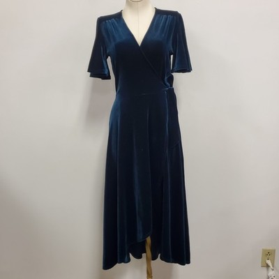 velvet midi holiday dress Black Velvet Midi Dress Xlarge