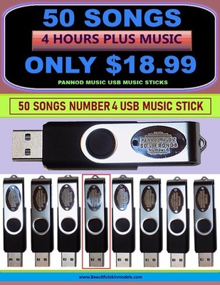 New* PANNOD MUSIC - *NUMBER 4 - *50 SONG INSTRUMENTALS - USB MUSIC STICK DRIVE*