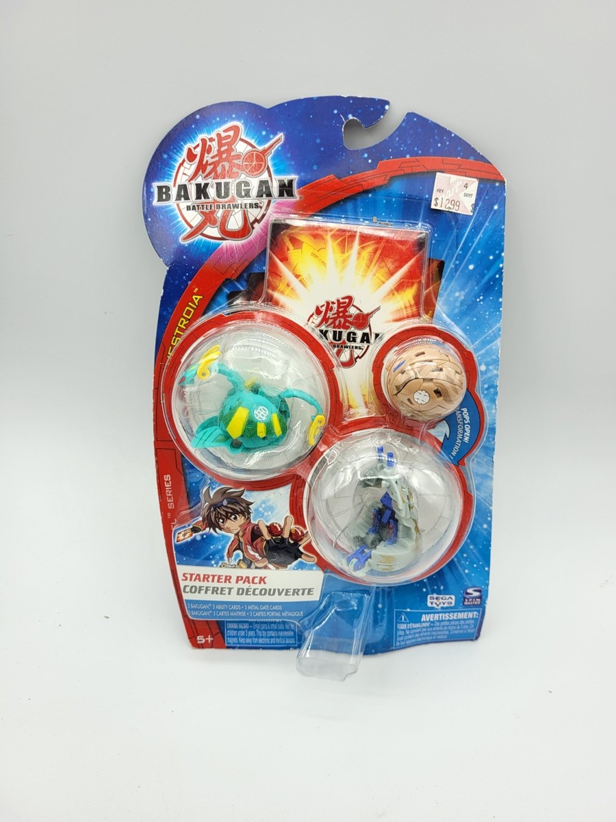 NEW Bakugan Starter Pack 3 Ventus Altair, Ingram, Klawgor Sealed
