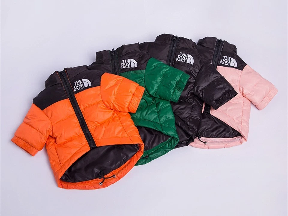 The DOG FACE Dog Puffer Jacket Winter Waterproof Warm Coat Pet Puppy Jacket UK - Image 2 of 4