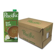 Pacific Foods Organic Beef Broth Pack of 12 32 Ounce Cartons Gluten Free