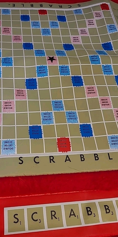 Vintage Itemation Inc. SCRABBLE Game Rug Mat Plush Shag Carpet Board RARE Red - Image 4 of 4