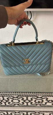 Charl Trendy CC Chevron Baby Blue Authentic