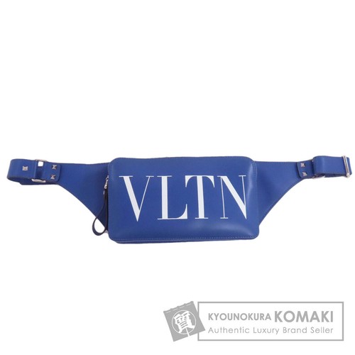 VALENTINO Logo Body Bag Leather Women s Used