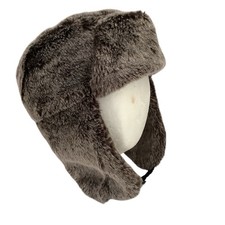 2 1 Men Trapper Hat Ear Flaps Insulated Faux Fur Lined Winter Hat One Size