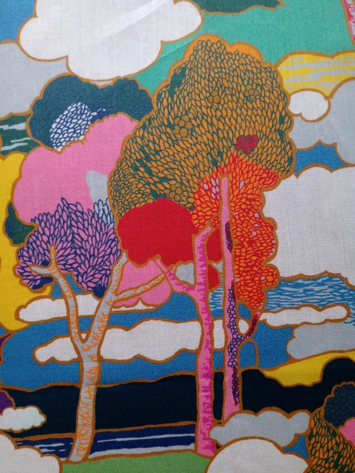 PROSPECT ROAD A - trees - Liberty Tana Lawn cotton approx 67 x 22 cm - Image 2 of 4