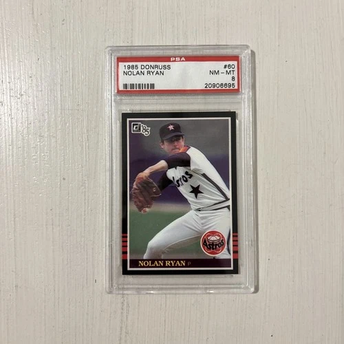 1985 Donruss Nolan Ryan #60 PSA 8 NM-MT  Astros 🔥⚾️