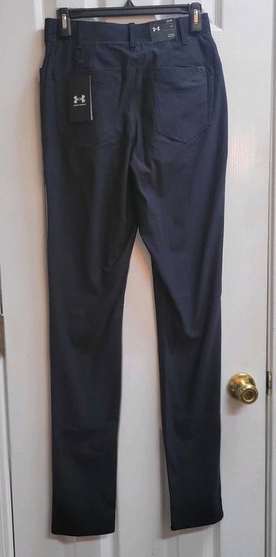 Under Armour Men's 28x36 UA Unstoppable Storm Golf Pants Black  MSRP $130 