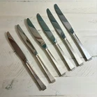 6 THEME by Gorham Sterling Silver Handle DINNER KNIVES Stainless Blades 9 1/4”
