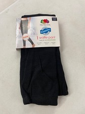 Fruit of the Loom Women's Thermal Waffle Pant size XS Black New