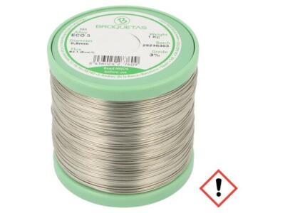 ECO5(SNAG0,3CU0.7) FLUX B2.1 0,8 1000G Lötdraht Sn99Ag0,3Cu0,7 0,8mm 1kg bleifre