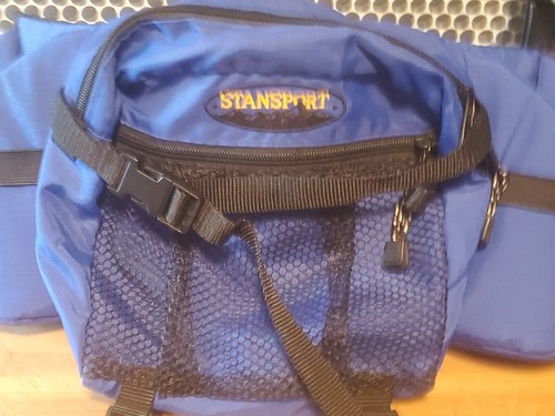 Stansport Large Blue Fannypack Belt Bag Hiking Waist Bag - Picture 2 of 8