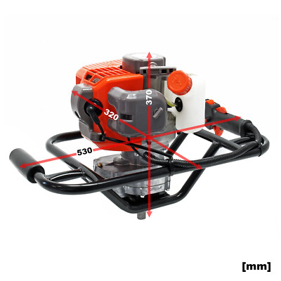 Tarière à Essence 2,3 CV - Monocylindre à Essence - Tarière à 2 Temps