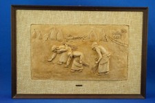 A. BACCHILEGA scultura placca ceramica Faenza Spigolatrici scuola BUCCI MELANDRI