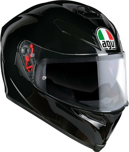 Casco integrale moto Agv k-5 K5 s pinlock Black Nero lucido | eBay