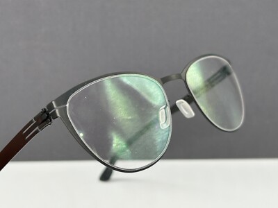 ic! Berlin Brille Damen schwarz Oval Rund Bang N.  Cat Eye NP:499 