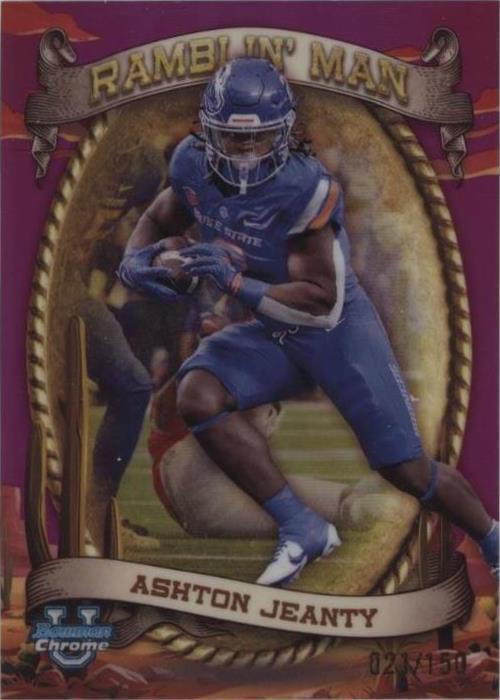 2024 Bowman University Chrome - Ramblin' Man Ashton Jeanty #RM-8 ...