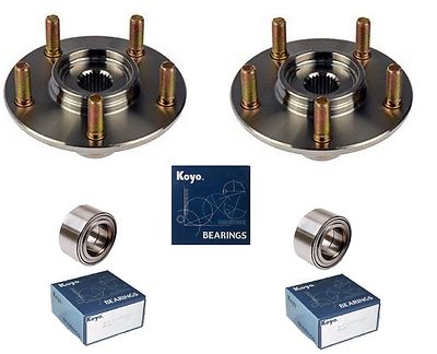 2000-2005 Toyota Celica Front Wheel Hub & (OEM) (KOYO) Bearing Kit (PAIR)