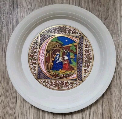 Hornsea Christmas Plate 1979 Ltd Edition Boxed Ceramic Enameled 24