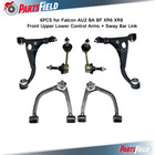 FRONT UPPER LOWER Control Arms +Sway Bar Link KIT for FORD FALCON  BA BF L+R