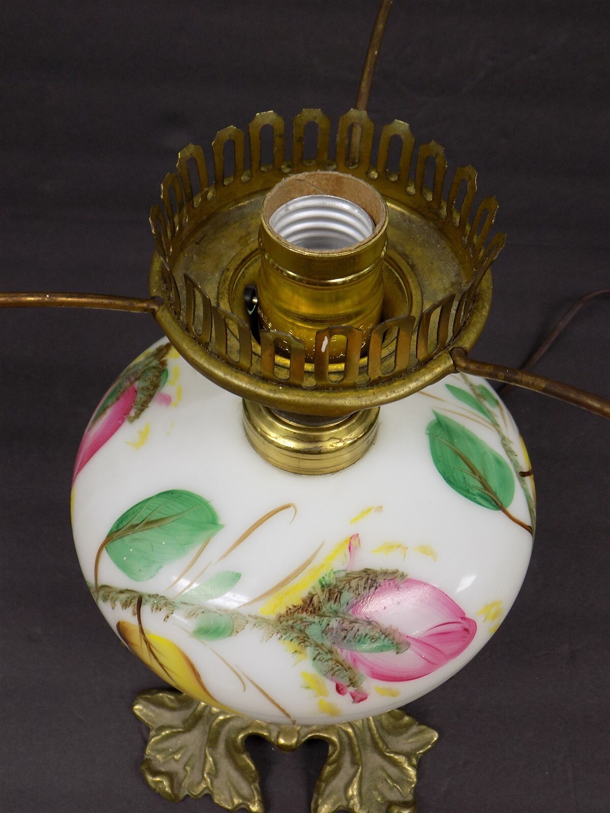 Antique Vintage GWTW Gone with the Wind Hurricane Lamp eBay