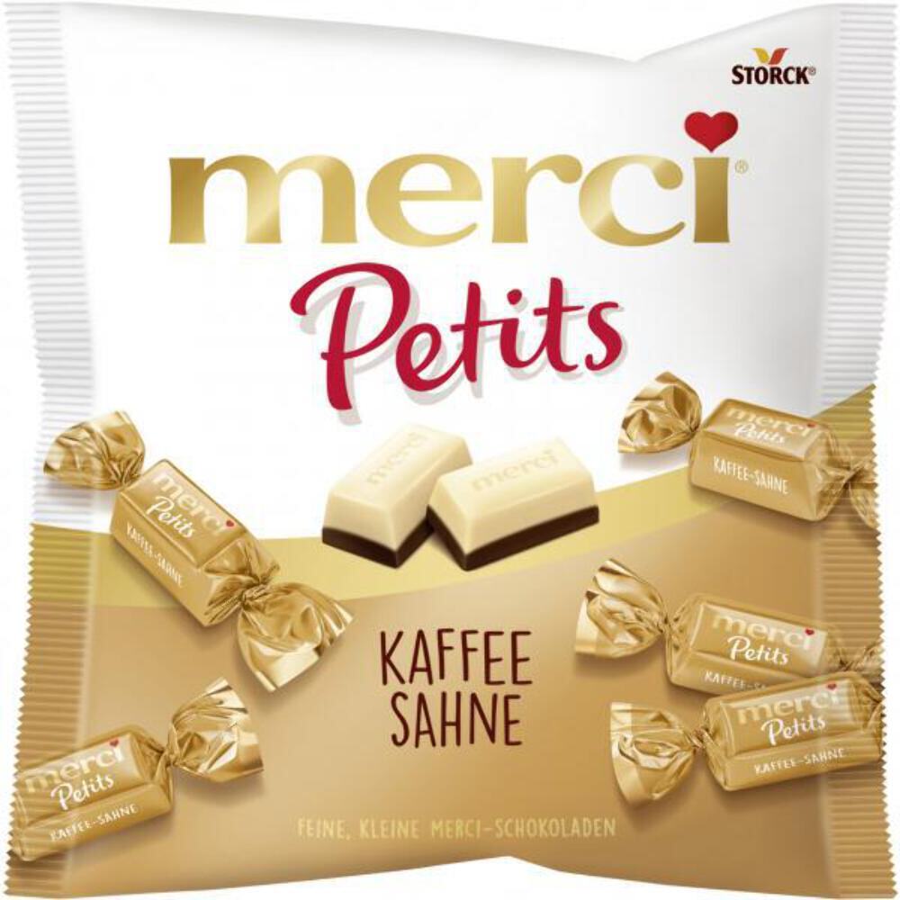 Merci Chocolate | Merci Petits Coffee Cream | 4,4 Ounce Total /125