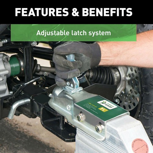 Straight Tongue Trailer Coupler for 2Inch Channel 1-7/8-In Hitch Ball 2000lbs US - Picture 6 of 7