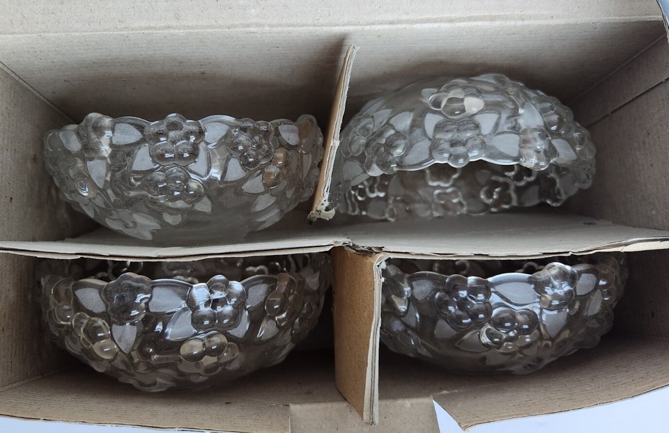 Mikasa Crystal CARMEN Set Of 4 Fruit Bowls SA 510/410 New Vintage eBay