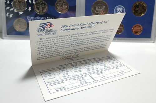 2000 S USA Mint Clad 10 Coin Proof Set with COA - Bild 7 von 7