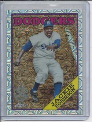 2023 Topps Series I 1988 Chrome Silver Pack #T88C-32 Jackie Robinson ...