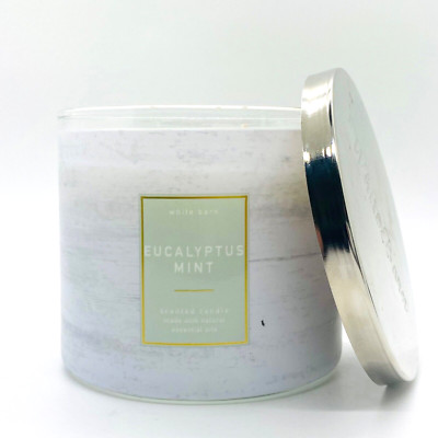 Bath & Body Works EUCALYPTUS MINT 3 Wick Large Scented Candle 14.5 oz