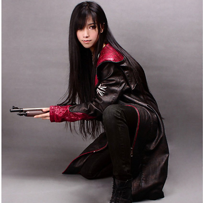 DMC5 Game Devil May Cry Dante Cosplay Costume Jacket PU Overcoat