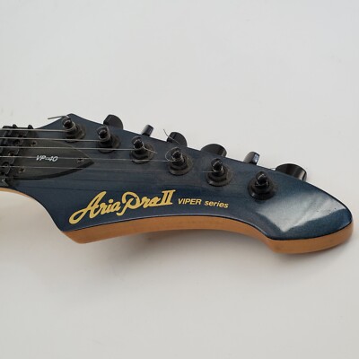 Aria Pro II Viper VP-40 Metallic Midnight Super Strat w/Rosewood