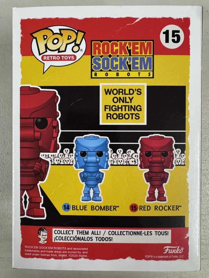 Red Rocker 15 ~ Mattel: Rock’Em Sock’Em Robots ~ Funko Pop Vinyl ~ Retro Toys - Image 3 of 4
