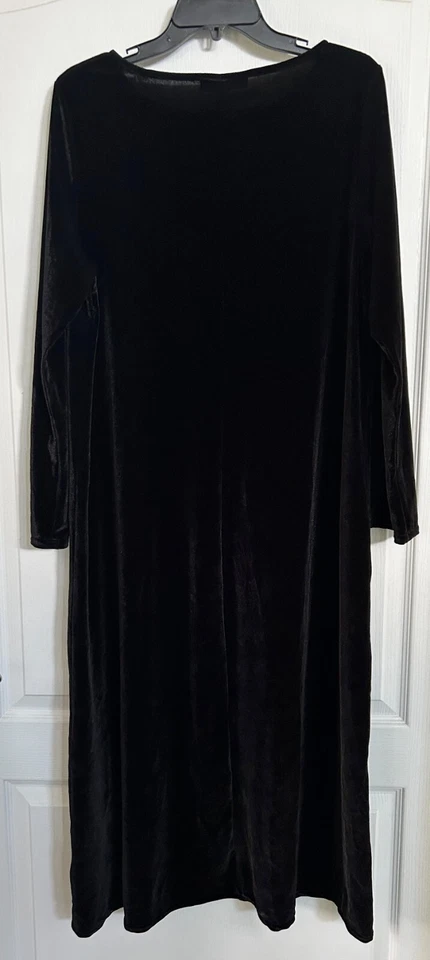 Vestido midi de terciopelo negro Bryn Walker $218 S nuevo con etiquetas Foto 4 de 4