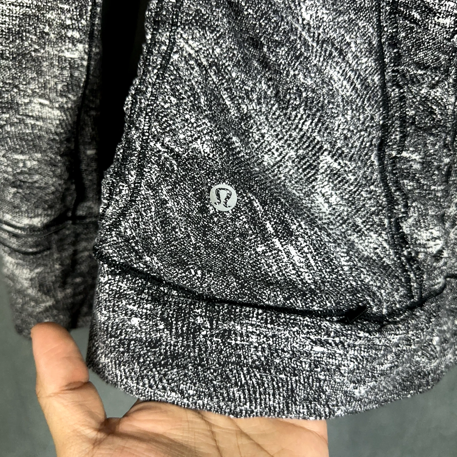 lululemon cypress kiss 1/2 zip rush jacquard jacket