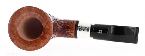 Pascucci Pfeife SANDGESTRAHLT braun Shape Stand Up Cherrywood Poker echt silber - Bild 5 von 9