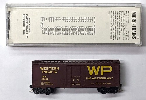 MTL Micro-Trains 21050 Western Pacific WP 20482 40 pies enchufe puerta boxcar | Zustand: New